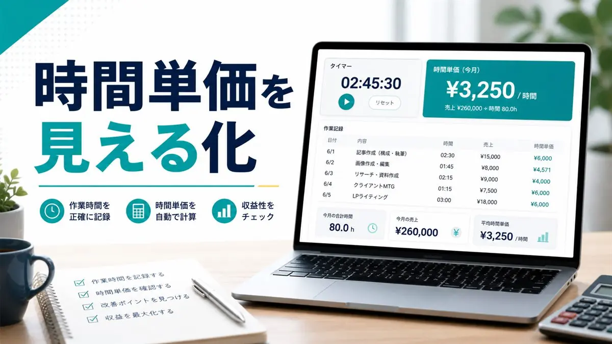時間単価を見える化