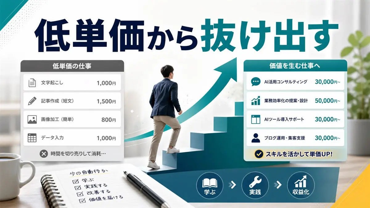 低単価から抜け出す